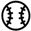 baseball black icon